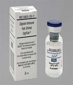Digifab 40mg vial